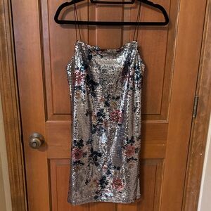 Topshop Shimmering Sequin Dress